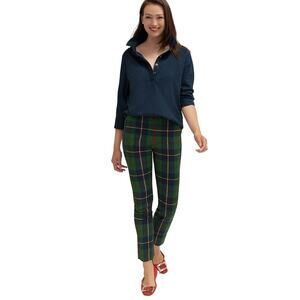 Gretchen Scott Gripeless Pull On Pant - Plaidly Cooper Green Multi Sz Large